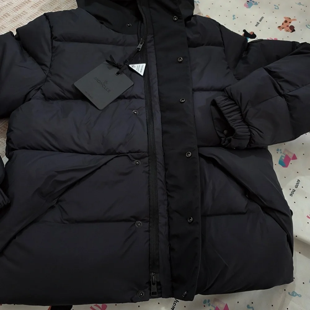Moncler Black Hooded Down Jacket - Picture 8 of 13